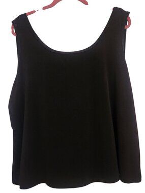 I.N. Studio Woman Black Sleeveless Blouse Size 3X